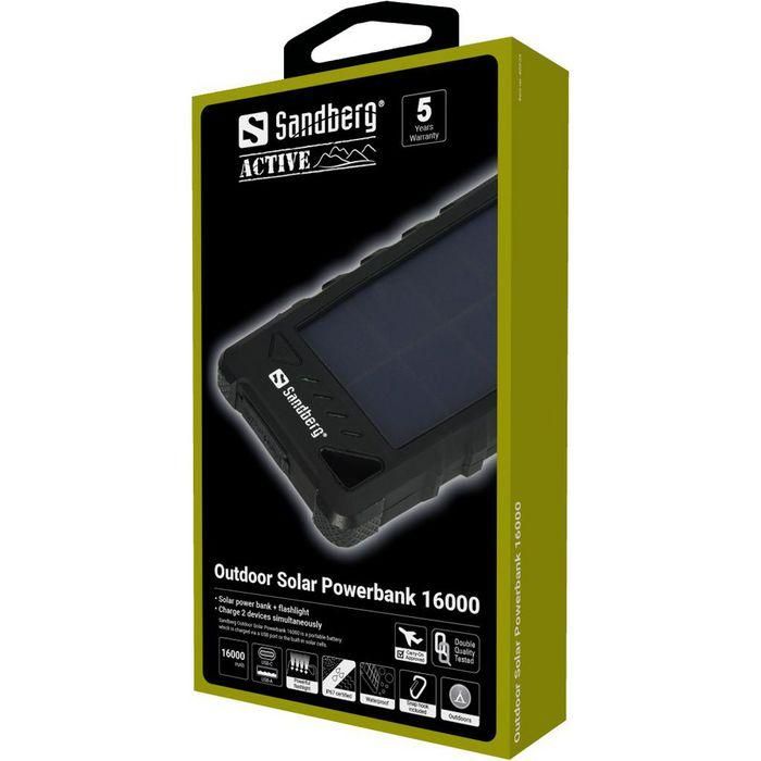 Sandberg Outdoor Solar Powerbank 16000 7 Sandberg Outdoor Solar Powerbank 16000 7