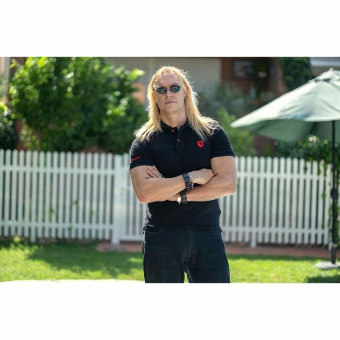 Polo de Manga Corta Hombre Bobroff Negro 1