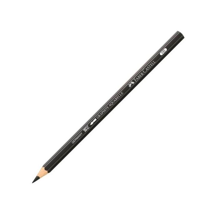 Faber Castell Lápiz de Grafito Acuarelable HB, Alta Calidad para Bocetos y Técnicas Mixtas (6 Unidades) (6 Unidades)