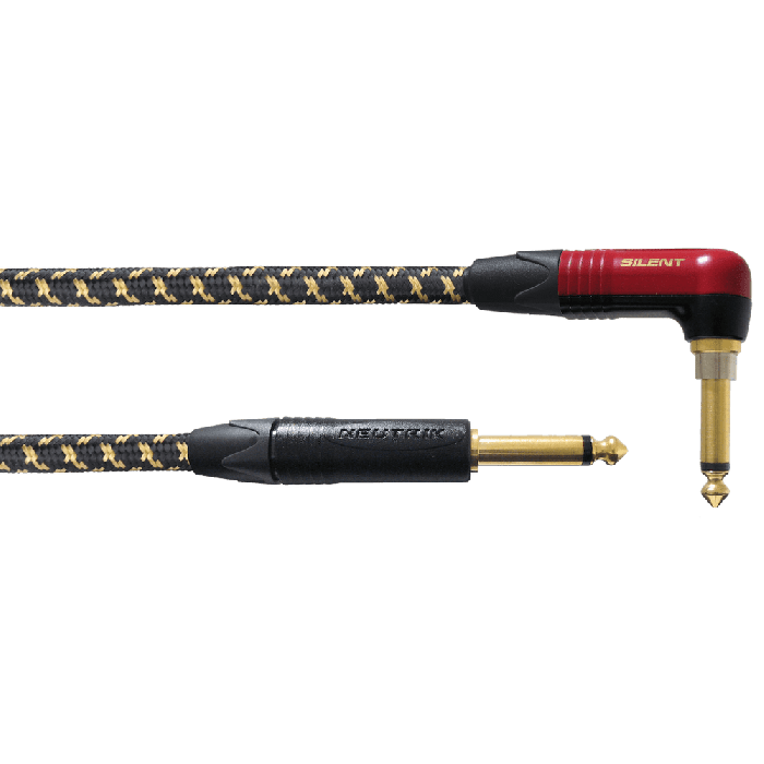 Cordial Cable de Guitarra Jack Acodado Silent Tweed 25th Anniv 3M