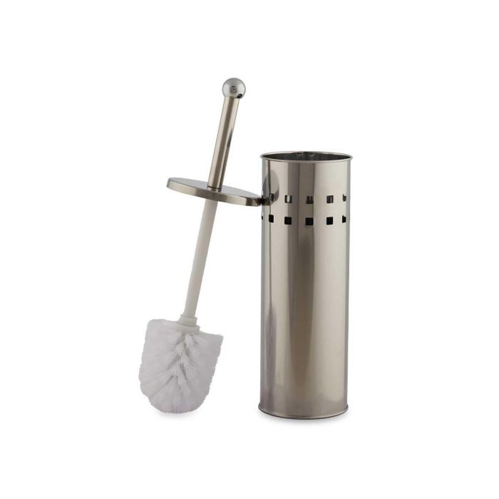 Escobillero de acero inoxidable Berilo 9.5x38.5x9.5 cm, color plata (12 Unidades) 2 Escobillero de acero inoxidable Berilo 9.5x38.5x9.5 cm, color plata (12 Unidades) 2