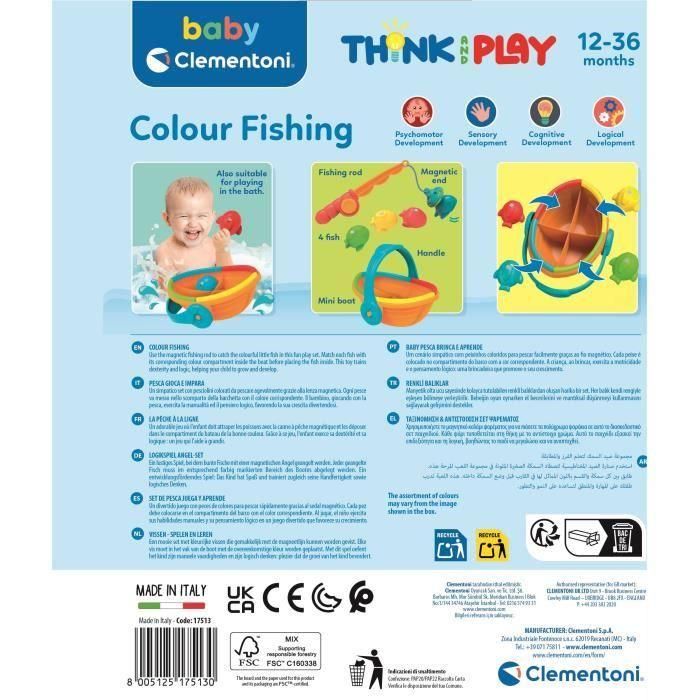 Pesca, Juega Y Aprende 17513 Baby Clementoni 5 Pesca, Juega Y Aprende 17513 Baby Clementoni 5
