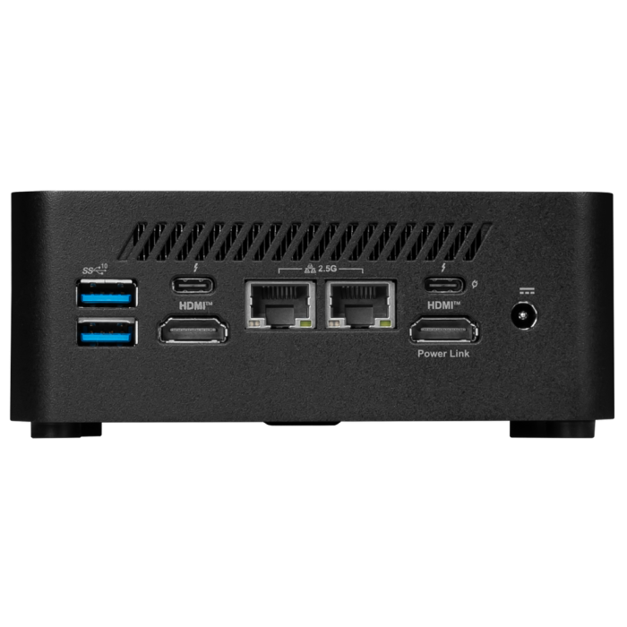 MSI 936-B0B121-204 Mini PC Barebone Intel Core i7-1365U DDR5 64GB M.2 NVMe Wi-Fi 7 BE200 Bluetooth 5.4 HDMI Thunderbolt 4 1