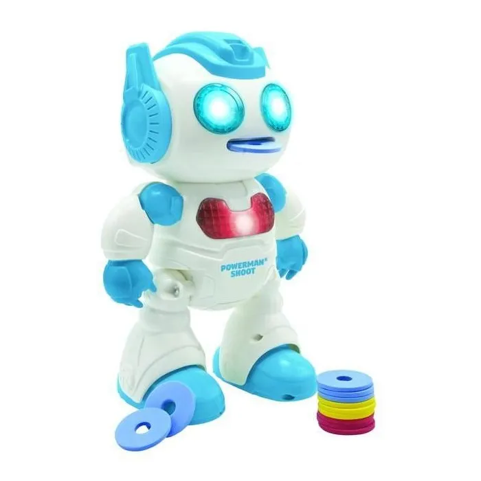 Lexibook AAABS07539 Robot Programable Powerman Shoot con Baile, Música, Demostración - Control Remoto y Discos de Espuma Incluidos Lexibook AAABS07539 Robot Programable Powerman Shoot con Baile, Música, Demostración - Control Remoto y Discos de Espuma Incluidos
