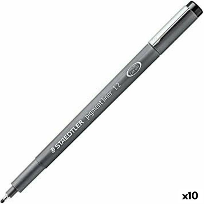 Rotuladores Staedtler Pigment Line Negro (10 Unidades)