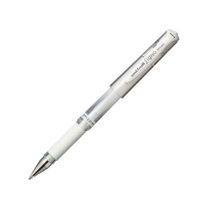 Uni-Ball Rollerball Signo Broad UM-153 1.0 mm Blanco Caja 12 Ud