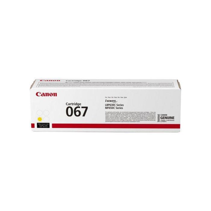 Canon 067 Cartucho de Toner Amarillo Canon 067 Cartucho de Toner Amarillo