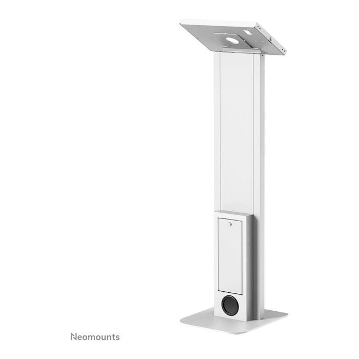 Neomounts FL15-750WH1 Soporte de suelo para tablets 9.7-11" - bloqueable, Blanco, Acero, Piso, Cerradura para puerta corredera con pulsador