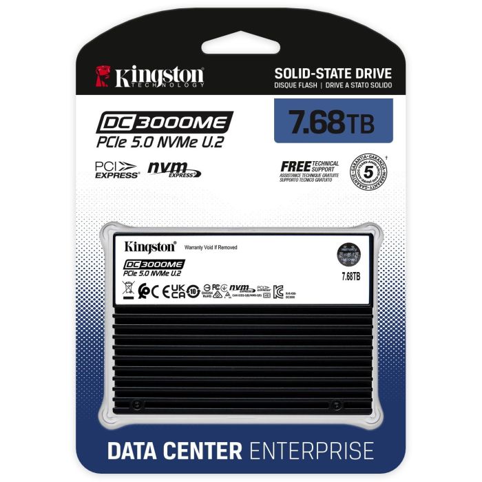 KINGSTON 7.68TB DC3000ME U.2 PCIe 5.0 NVMe 3 KINGSTON 7.68TB DC3000ME U.2 PCIe 5.0 NVMe 3
