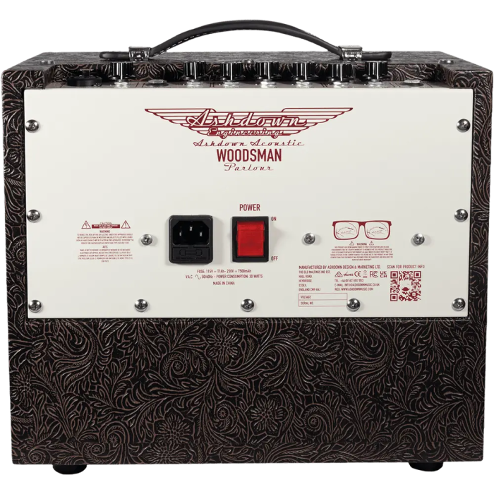 Ashdown Woodsman Amplificador Guitarra Acústica Transistores 25W Marrón 4