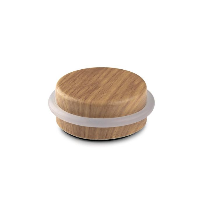 Inofix Tope de puerta adhesivo plástico-metal decorado roble atlántico Ø4,6x1,8cm 0 Inofix Tope de puerta adhesivo plástico-metal decorado roble atlántico Ø4,6x1,8cm 0