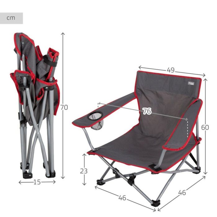 Silla de Camping Plegable Aktive (4 Unidades) 3 Silla de Camping Plegable Aktive (4 Unidades) 3