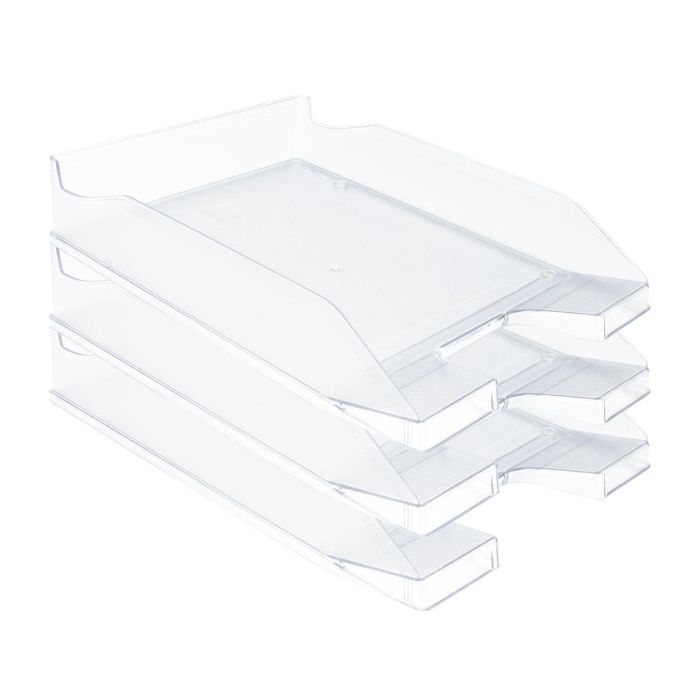 Bandeja Sobremesa Plastico Q-Connect Transparente 240x70x340 mm 2