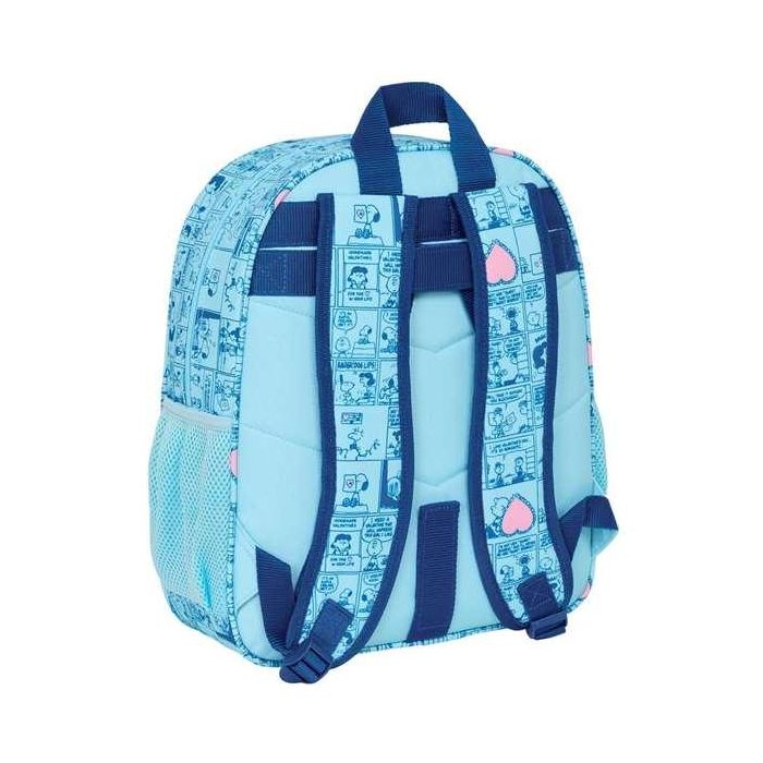 Mochila Escolar Snoopy Love Azul 32 x 38 x 12 cm 1