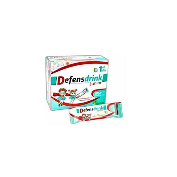 PINISAN Defensdrink Junior 28 Sticks x 10 ml Fresa con Vit. C, D3, Zinc y Calostro para Inmunitario