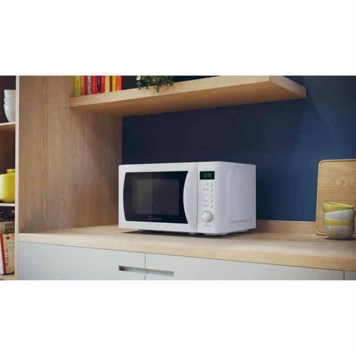 Candy CMWA20SDLW Microondas Monofunción Idea 20L 700W con Display Digital y 8 Programas Automáticos Blanco 3