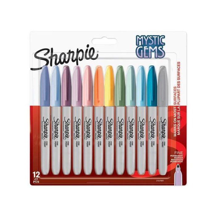 Sharpie Marcador Permanente Mystic Gems C-Surtidos Pastel Blíster 12 Ud