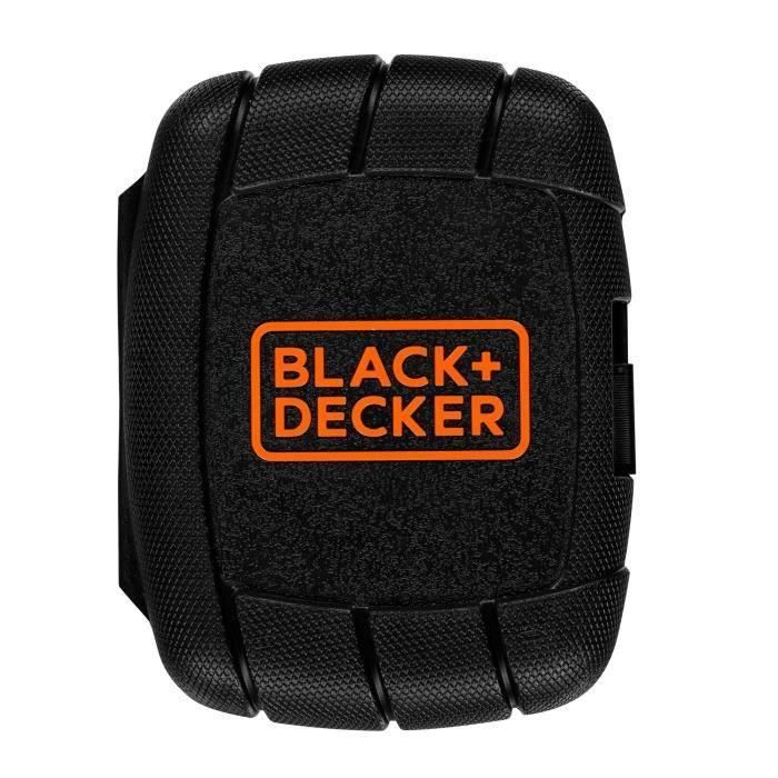 Black+Decker Kit Atornillar 45 piezas con destornillador de trinquete, soporte magnético, puntas Torx Phillips planas Hex y vasos 3