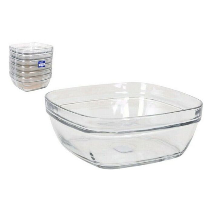 Ensaladera Duralex Lys 20 cm 2L transparente cuadrada (12 Unidades)