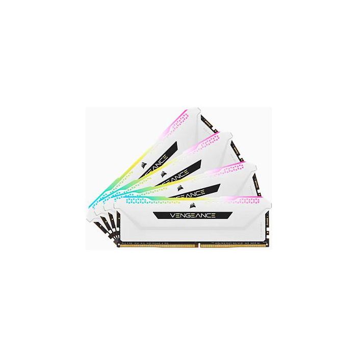 Corsair CMH64GX4M4E3200C16W 64GB (4x16GB) DDR4 3200MHz CL16 Vengeance RGB Pro Kit Blanco 6