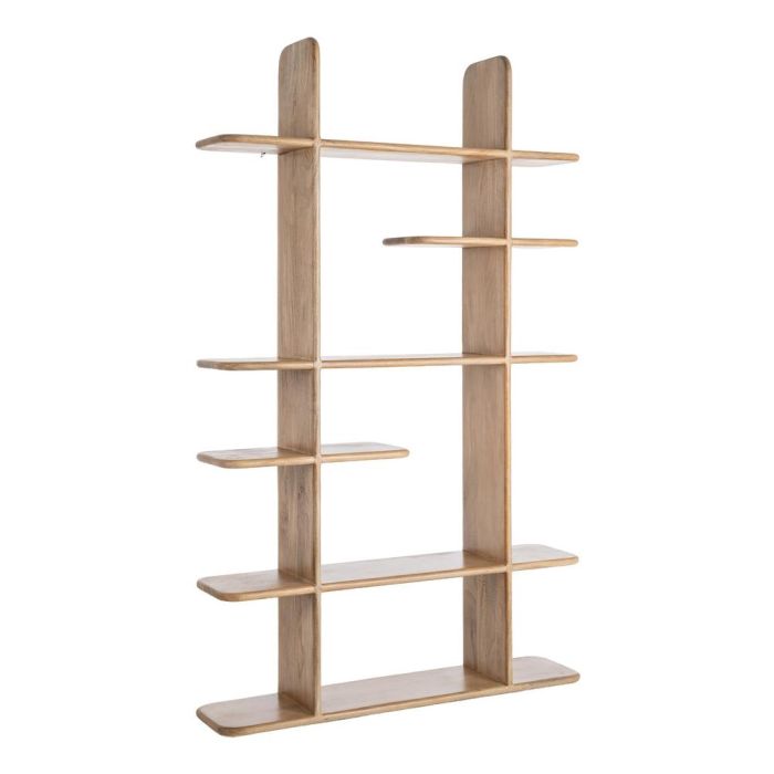 Estantería Natural Madera de Mango Salón 124 X 28 X 200 cm