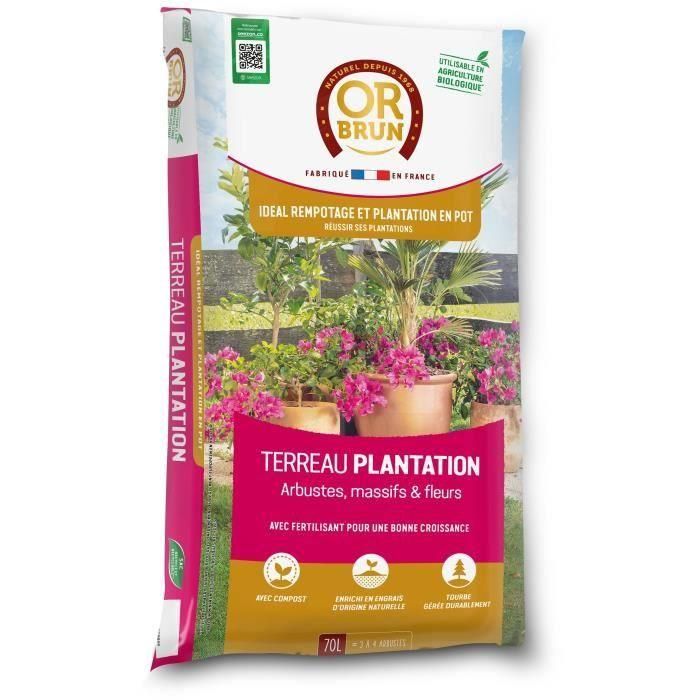 Tierra de plantación - O MARRÓN - OBRTPLAN70N - 70 L