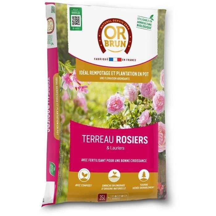 Tierra para rosas - O MARRÓN - OBRTROS35N - 35 L