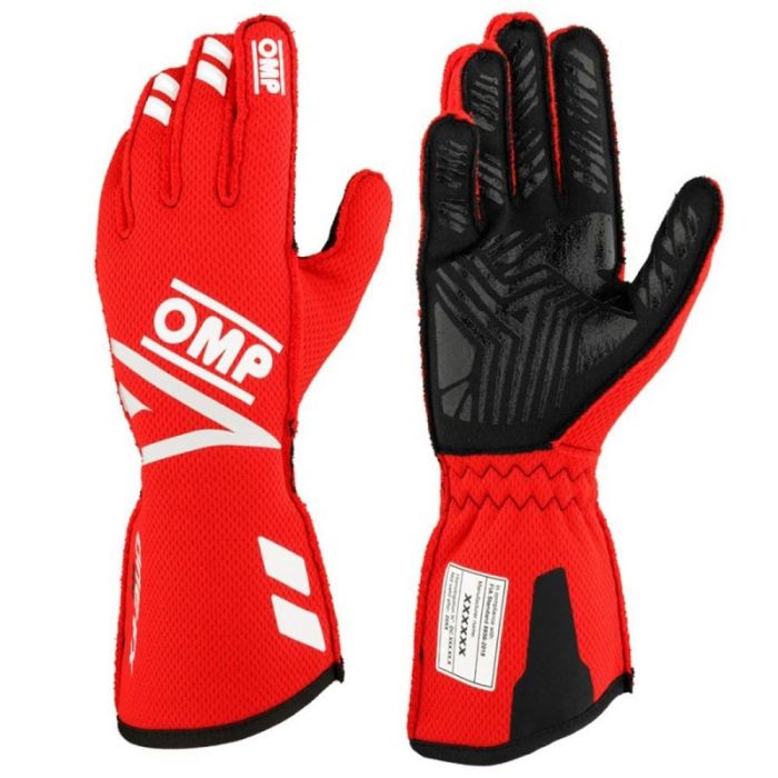 Guantes OMP ONE EVO FX Rojo XS FIA 8856-2018