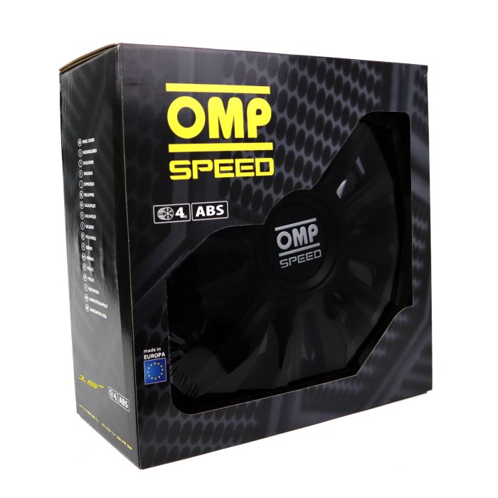 Omp Set 4 Tapacubos Omp Speed Mod. Magnum Negro 15 Pulgadas 7