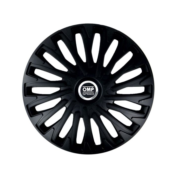 Omp Speed Juego De 4 Tapacubos Stinger Color Negro 15 Pulgadas OMPS07021501