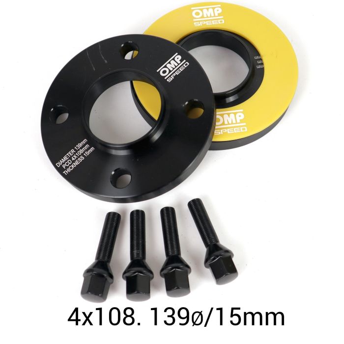 Omp Set Separadores Omp Speed 15 mm 4x108 65.1 M12x1.25 3 Omp Set Separadores Omp Speed 15 mm 4x108 65.1 M12x1.25 3