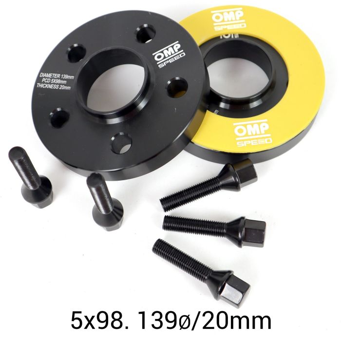 Omp Set Separadores Omp Speed 20 mm 5x98 58.1 M12x1.25+12x1.5 4