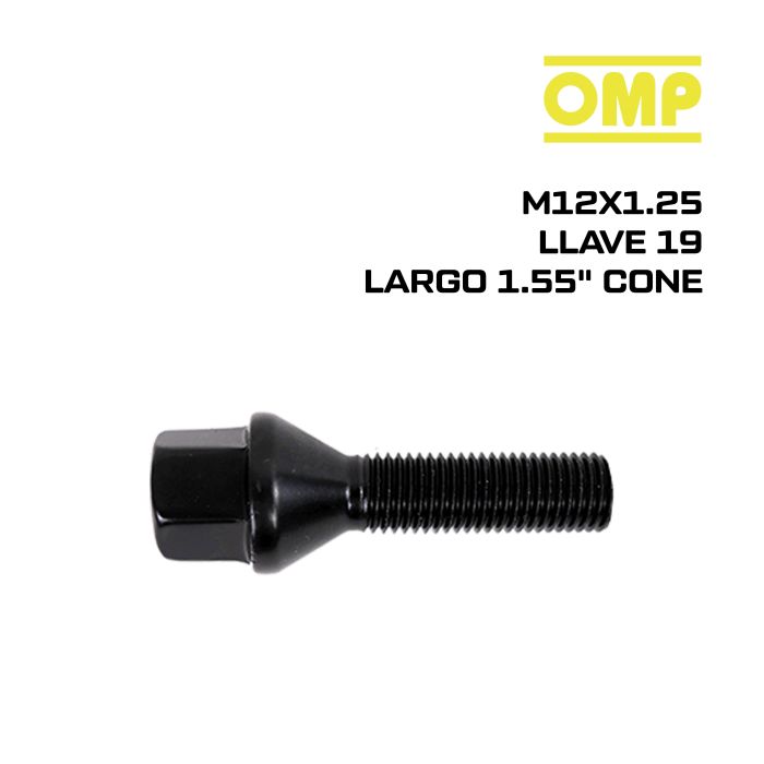 Omp Set Tornillos Omp M12x1.25 Llave 19 Largo 40 mm Cone 3