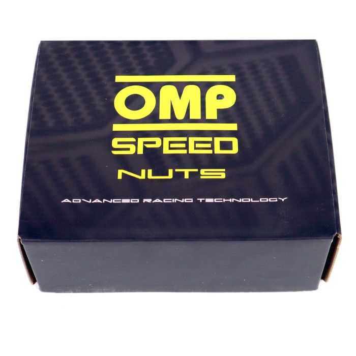 Omp Omp Speed Set 20 Tuercas De Rueda M12x1.25 Llave 19 L: 40 mm Color Negro Aluminio 7075 3