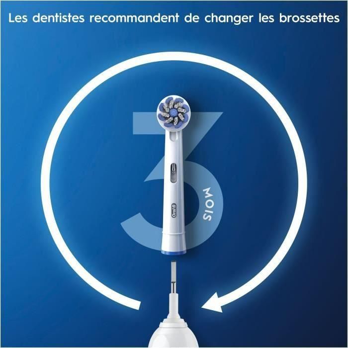 Recambio para Cepillo de Dientes Eléctrico Oral-B Ultra Sensitive Blanco 4 Recambio para Cepillo de Dientes Eléctrico Oral-B Ultra Sensitive Blanco 4