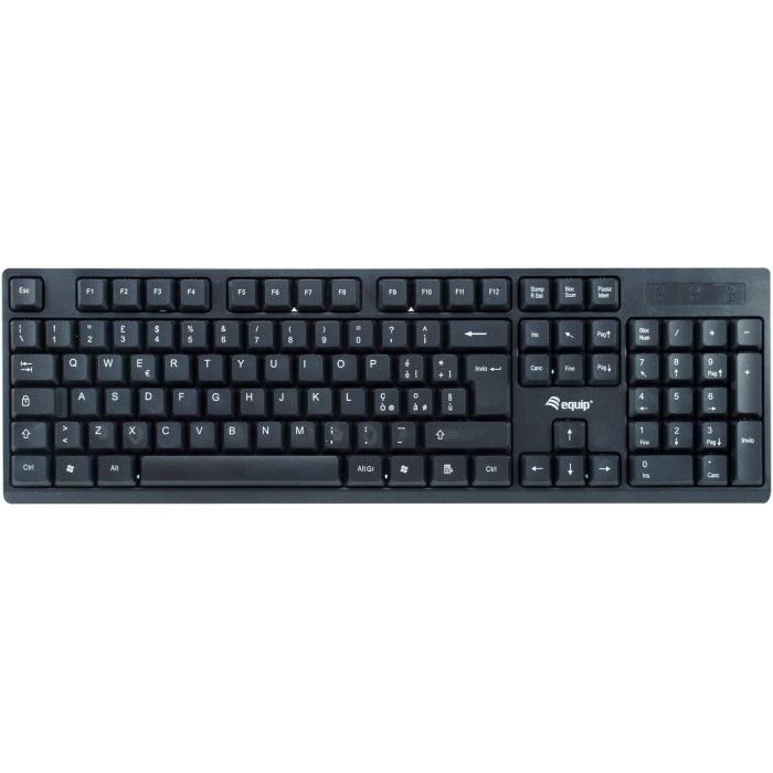 Equip Wireless Tastatur + Maus. Layout italienisch schwarz 1 Equip Wireless Tastatur + Maus. Layout italienisch schwarz 1