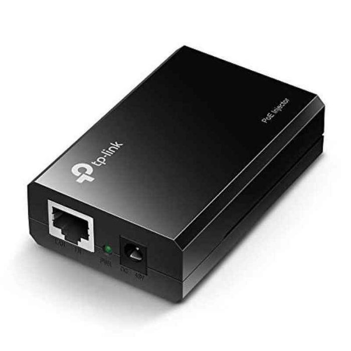Omada PoE Injector Adapter Gigabit 802.3af - 1 Puerto PoE y 1 Non-PoE, Datos y Alimentación hasta 100 Metros