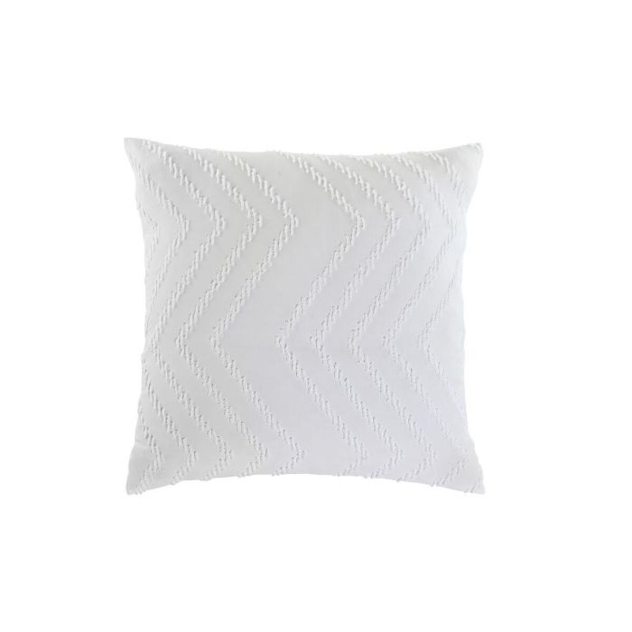 Cojin Boho DKD Home Decor Blanco 45 x 45 x 45 cm