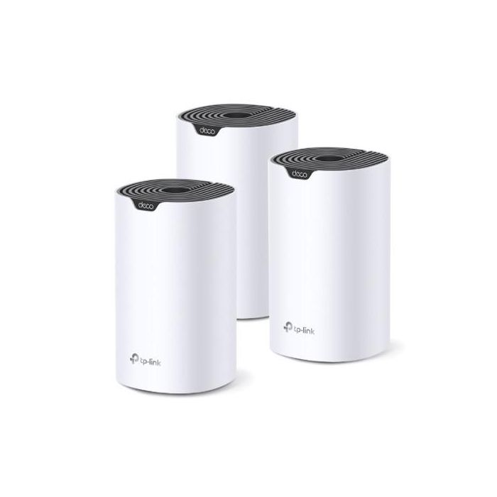 TP-Link Deco S7 (3-pack) Doble banda (2,4 GHz / 5 GHz) Wi-Fi 5 (802.11ac) Blanco, Negro Interno