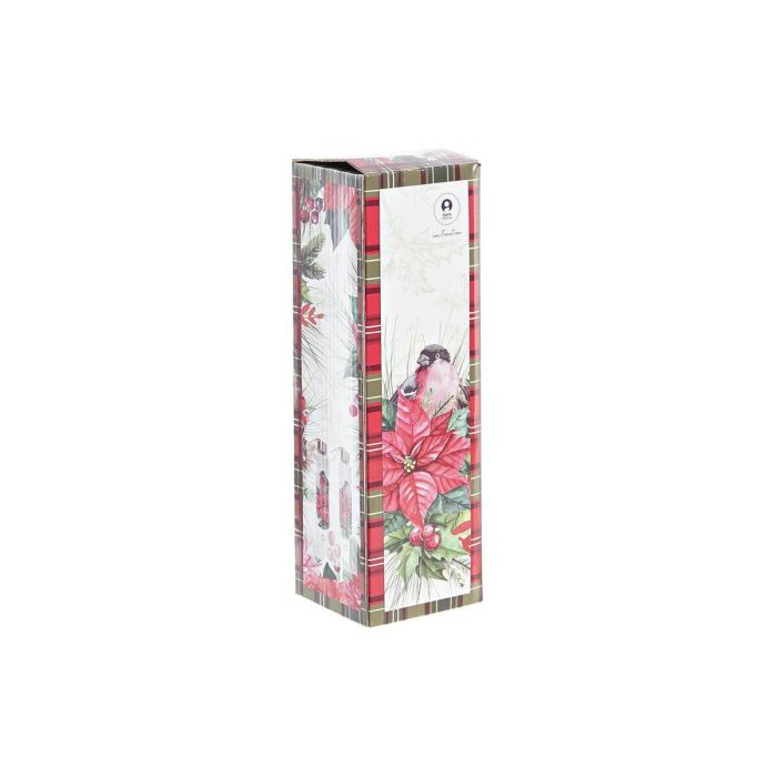 Botella Navidad Tradicional DKD Home Decor Rojo Verde 6.5 x 24 x 6.5 cm (2 Unidades) 1