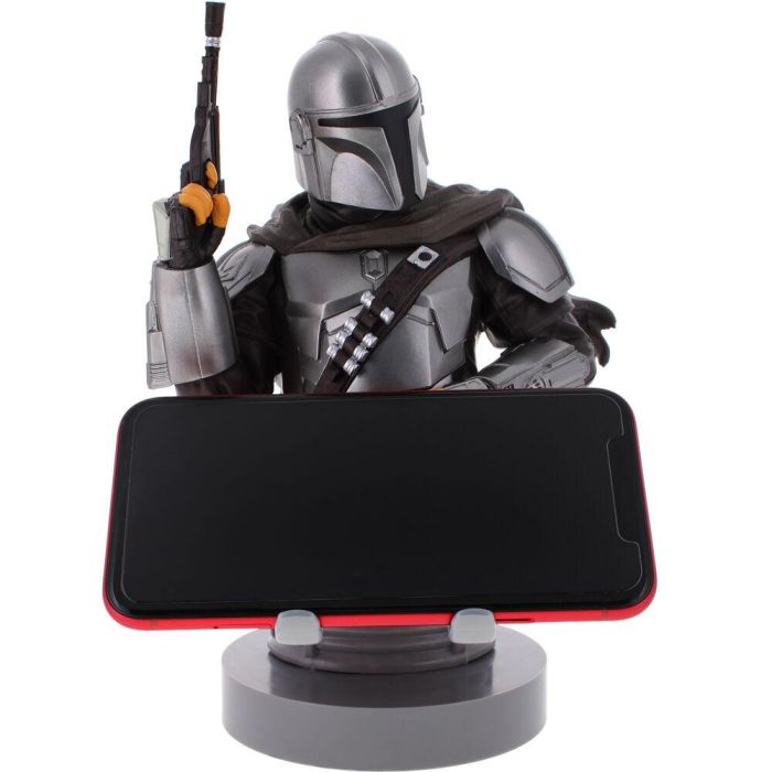 Cable Guy Soporte The Mandalorian Star Wars para Mandos y Teléfonos - Figura de 21cm Compatible con PlayStation, Xbox y iPhone 4 Cable Guy Soporte The Mandalorian Star Wars para Mandos y Teléfonos - Figura de 21cm Compatible con PlayStation, Xbox y iPhone 4