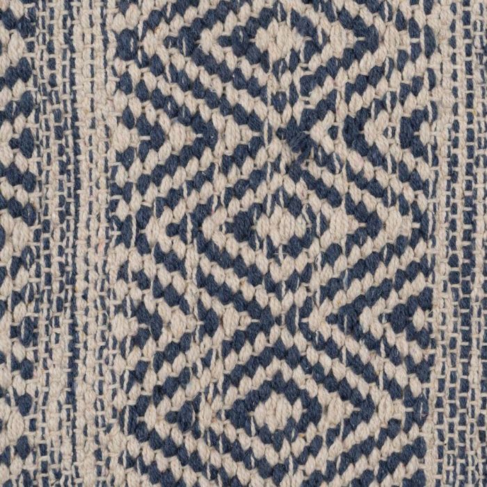 Alfombra Azul Blanco 70 % algodón 30 % Poliéster 80 x 150 cm 5 Alfombra Azul Blanco 70 % algodón 30 % Poliéster 80 x 150 cm 5