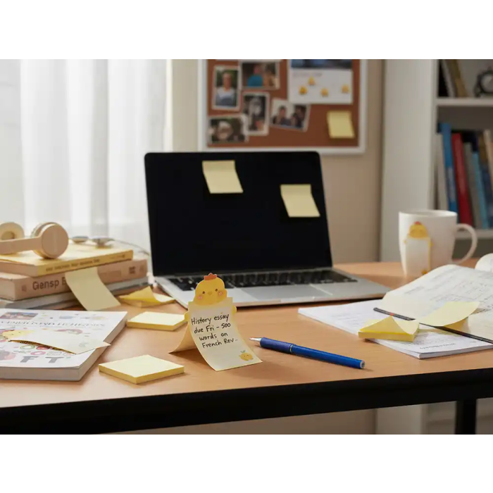 Imaginovo Bloc Notas Adhesivas Pollito 20 Hojas 85x164 mm 5