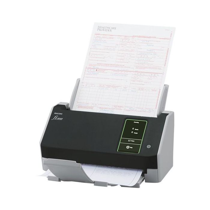 Ricoh fi-8040 Escáner de Documentos ADF Dúplex 40 ppm/80 ipm LAN USB 3.2 con Pantalla Táctil 50 Hojas 18