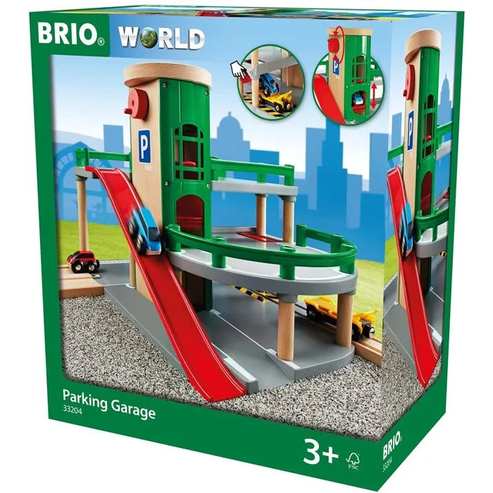 Brio World 33204 Garage Rail / Road para conectar carriles y carreteras, para coches, a partir de 3 años 1