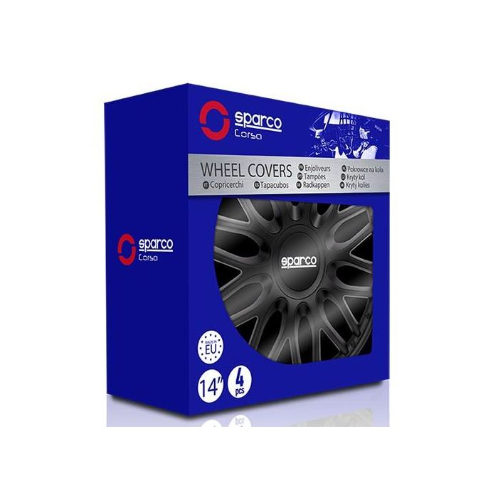 Tapacubos Roma Negro 14" SPC1496BK 2 Tapacubos Roma Negro 14" SPC1496BK 2
