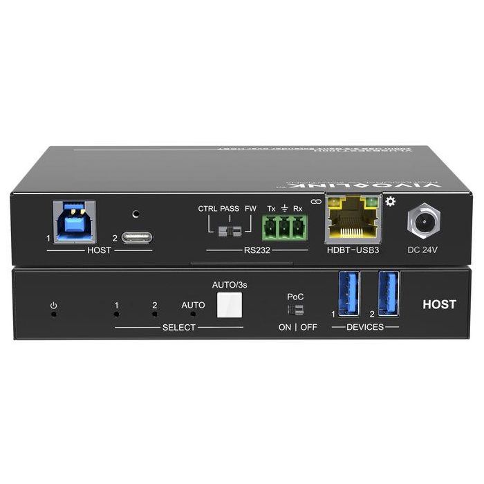 Vivolink VLUSB3EXT100D Extensor USB 3.2 Gen1 Host 100m HDBaseT 3.0 para 4 Dispositivos USB 4 Vivolink VLUSB3EXT100D Extensor USB 3.2 Gen1 Host 100m HDBaseT 3.0 para 4 Dispositivos USB 4