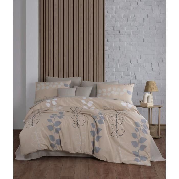Aucune ASI8684282610267 Juego de cama 220x240 cm con 2 fundas almohada 60x60 cm - 100% Algodón reforzado - Beige 0 Aucune ASI8684282610267 Juego de cama 220x240 cm con 2 fundas almohada 60x60 cm - 100% Algodón reforzado - Beige 0