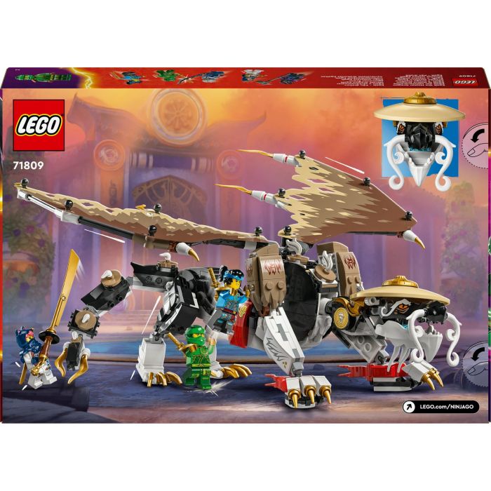 LEGO 71809 NINJAGO Equivale al Maestro Dragón, juguete ninja con 5 minifiguras (Lloyd y Nya) 8