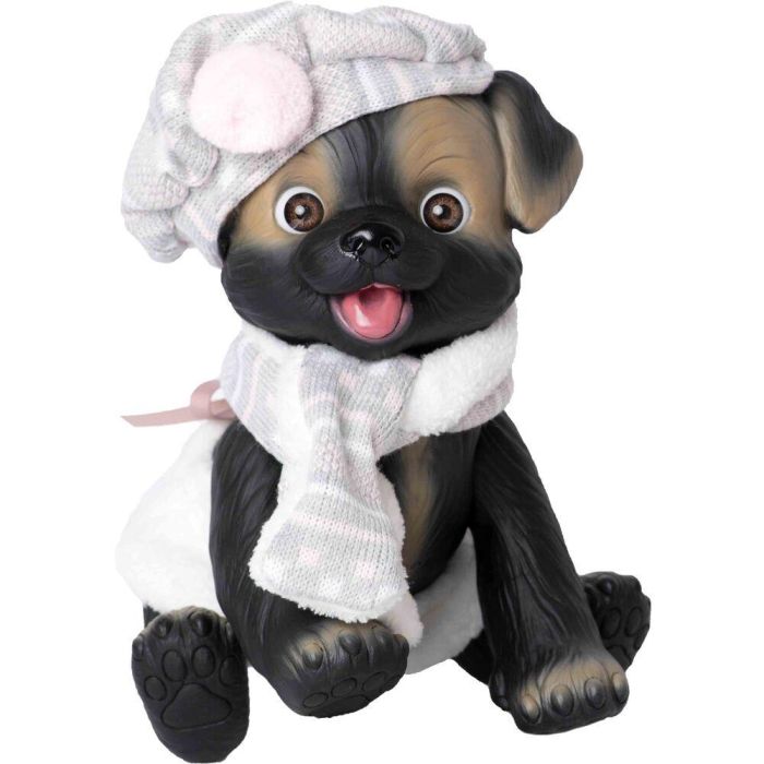 Muñeco bebe reborn perrito pañal y bufanda 1 Muñeco bebe reborn perrito pañal y bufanda 1